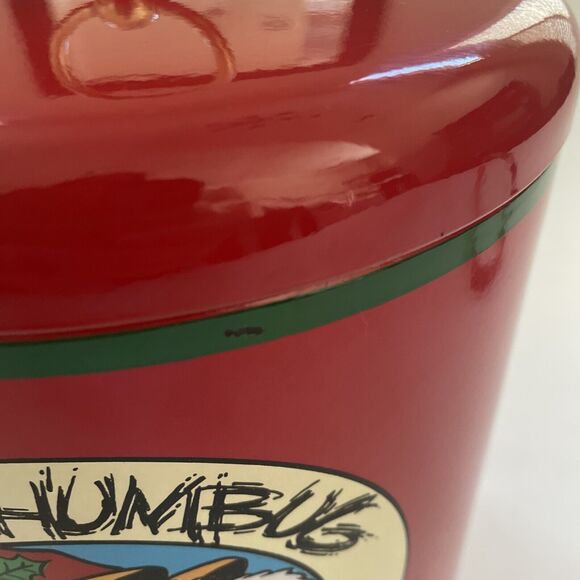 Vintage 1978 Christmas Garfield Jim Davis Bah Humbug Ice Bucket Container CLEAN - Picture 11 of 13
